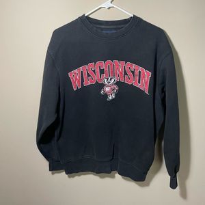 Jansport Black Wisconsin Sweatshirt
